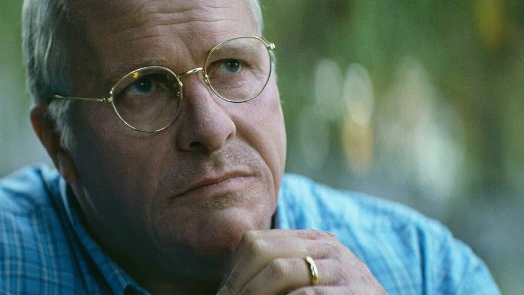 Christian Bale som vice president Dick Cheney i filmen <em>Vice</em>. Foto: Annapurna Pictures Christian Bale som Dick Cheney i Vice.