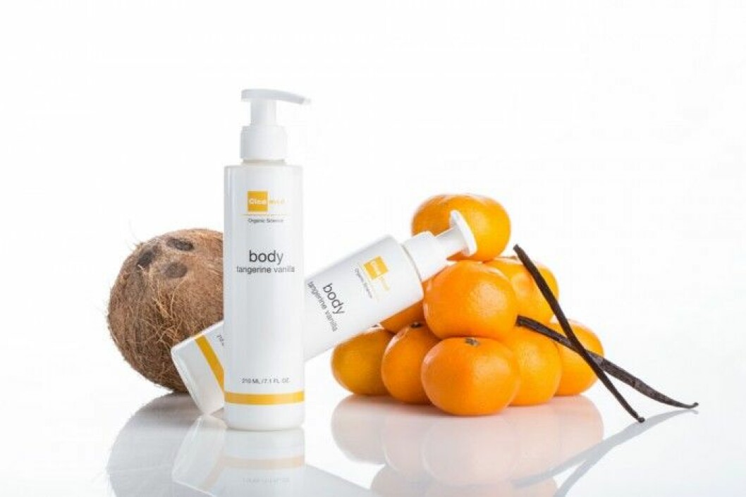 Tangerine Vanilla Bodylotion från svenska cosmeceuticlasmärket Cicamed