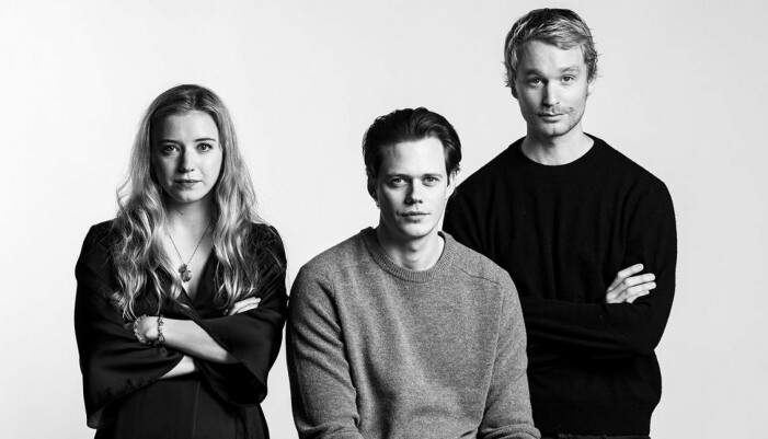 Björn Gustafson, Bill Skarsgård och Sandra Ilar i Clark.