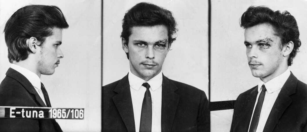Polisens bilder på Clark Olofsson från 1965. clark olofsson