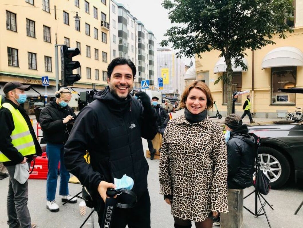 Regissören Manuel Concha och producenten Claudia Galli Concha försökte värva kronprinsessan… Claudia Galli med sin man Manuel Concha