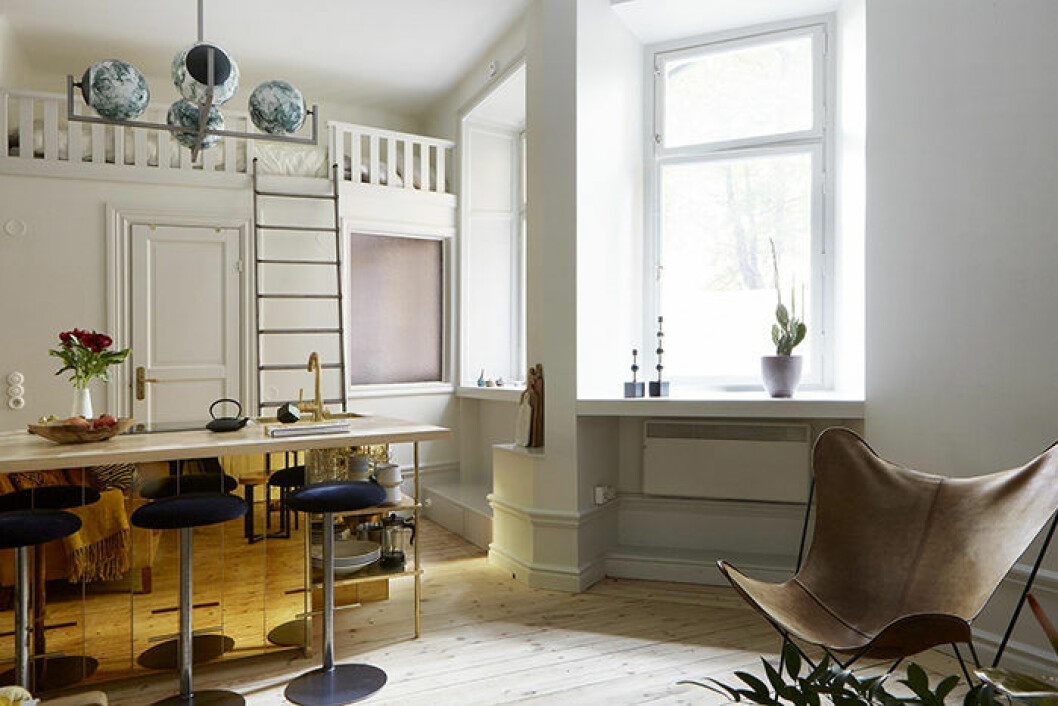 Loftsängen är ett bra compact living-val