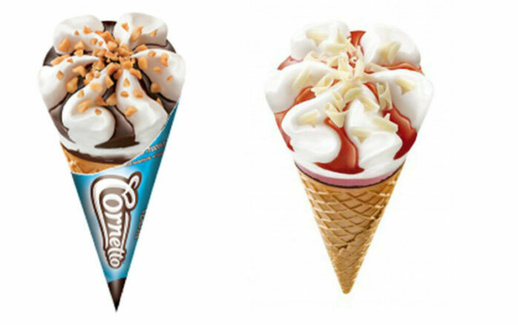 De två klassikerna Cornetto classic och jordgubb försvinner.