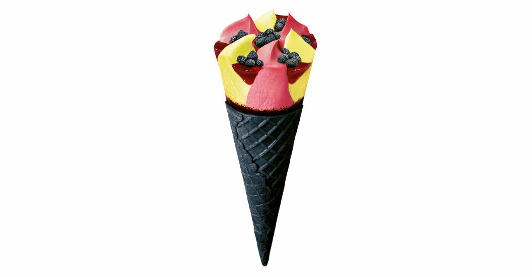 Cornetto Dragon med svart strut