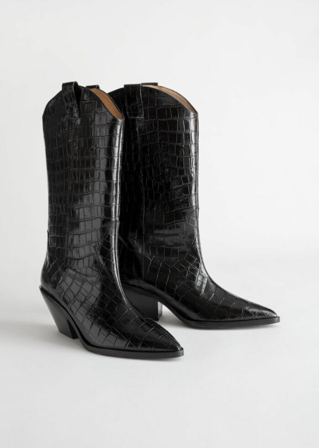 Svarta cowboyboots