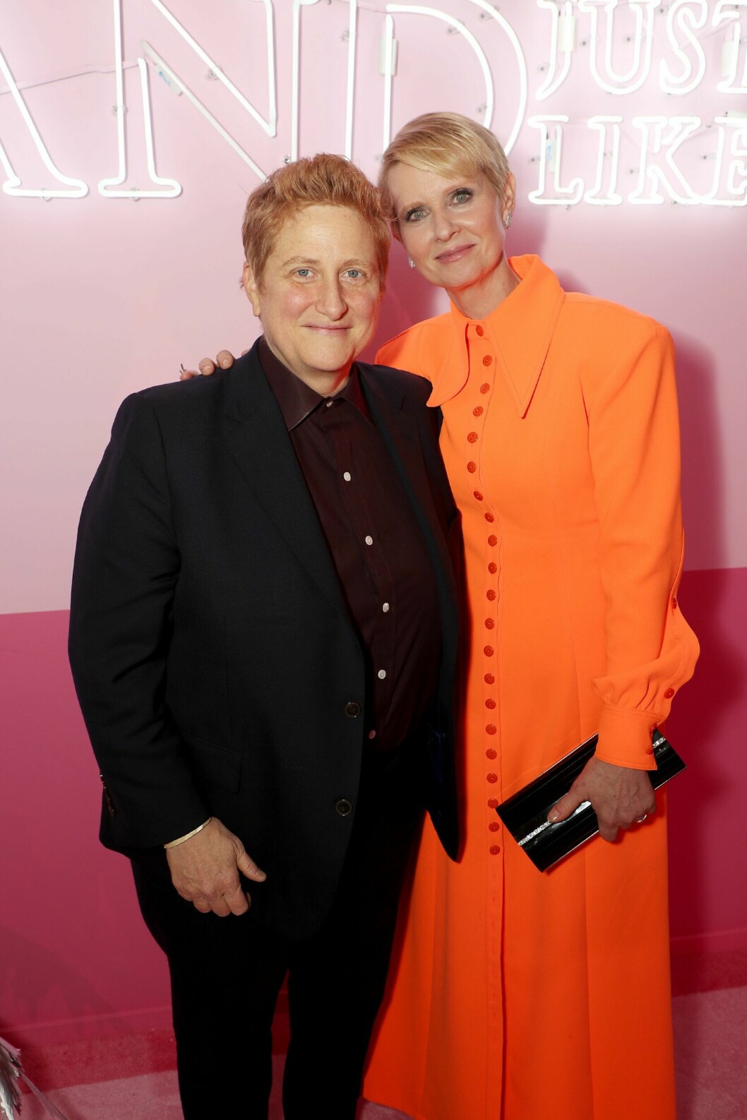 Christine Marinoni och Cynthia Nixon 2021.