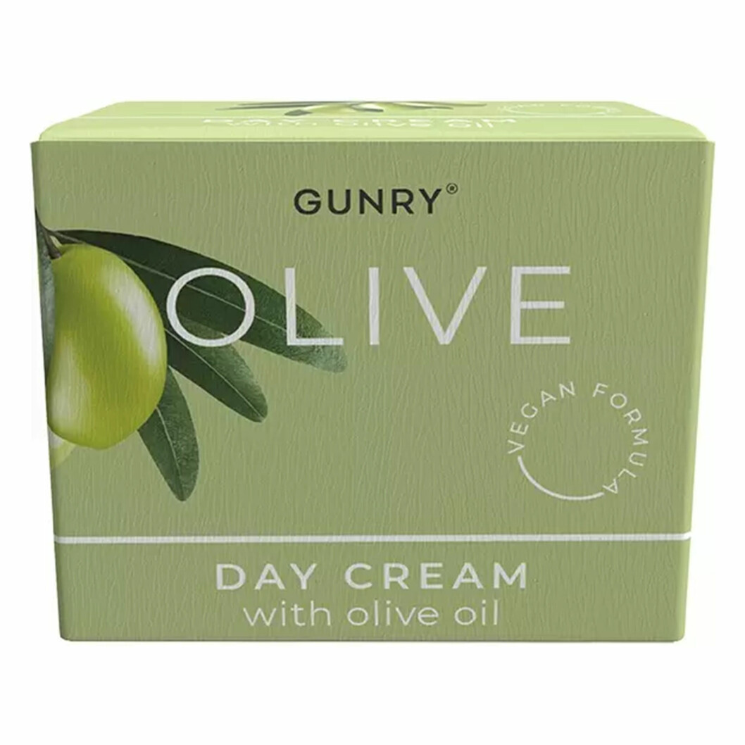 Dagkräm med olivolja från Gunry – <a target="_blank" rel="nofollow" href="https://lyko.com/sv/gunry/gunry-day-cream-50-ml">finns att köpa här för 39 kronor</a>.