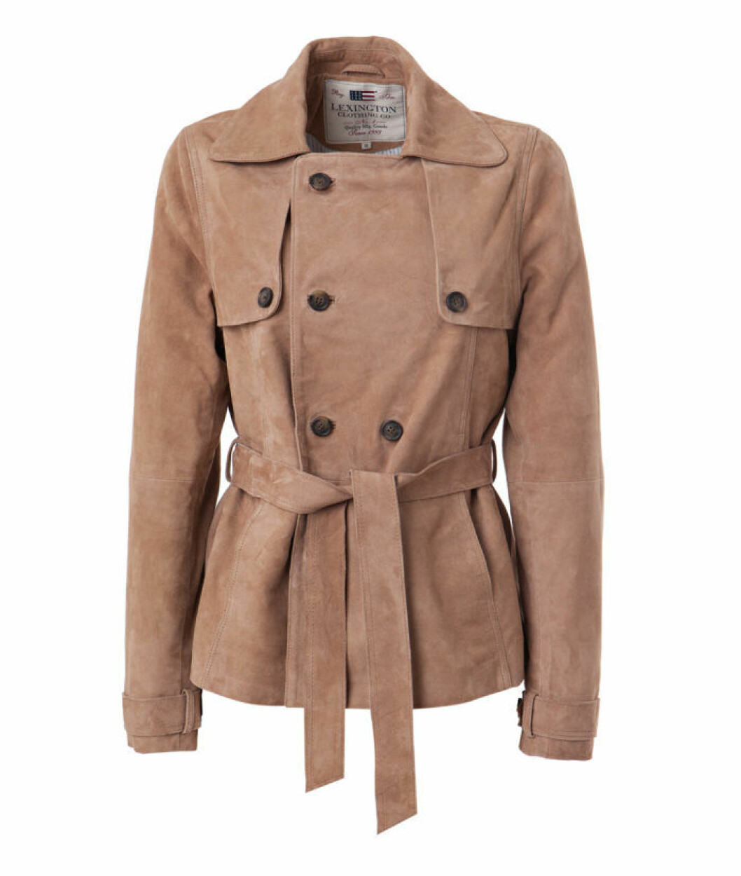DANA SUEDE SHORT TRENCH CAMEL