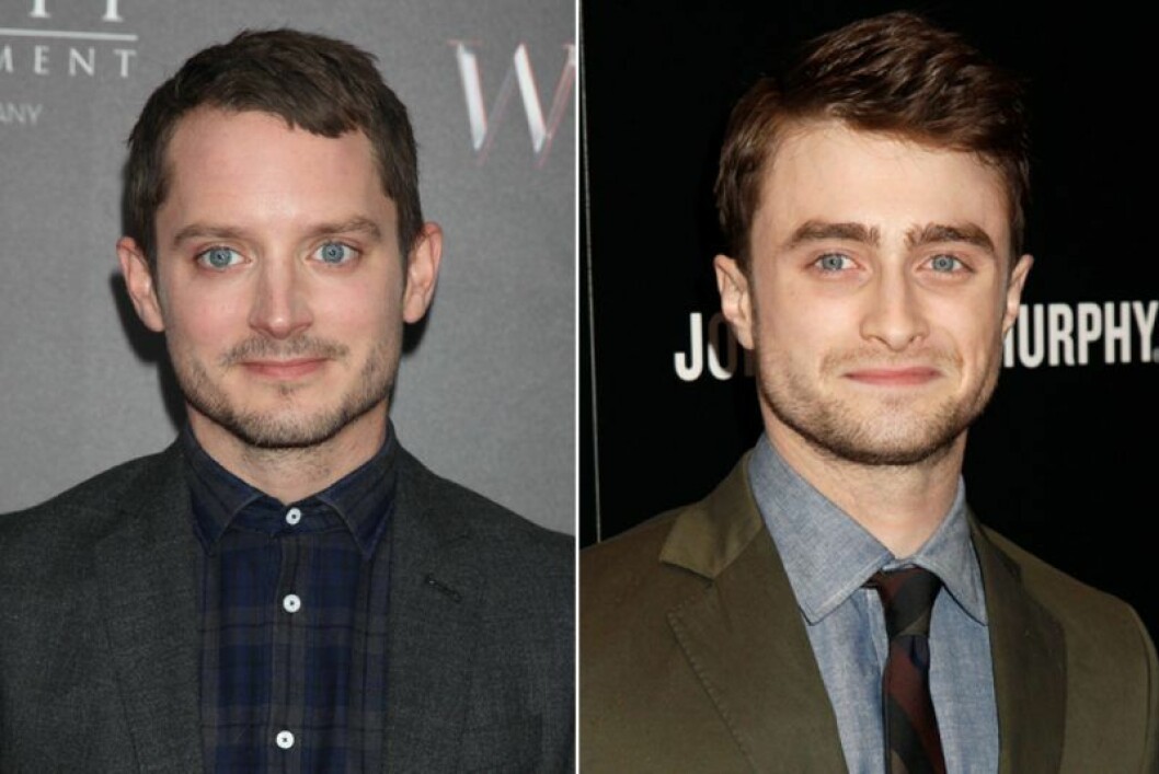 Elijah Wood t.v. och Daniel Radcliffe t.h. Daniel Radcliffe och Elijah Wood