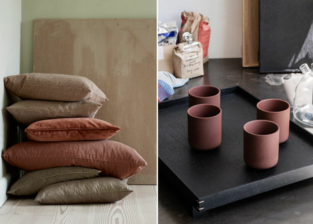 Foto: Tine K Home, Ferm living Rostrött och naturnära färger hos danska märken i höst