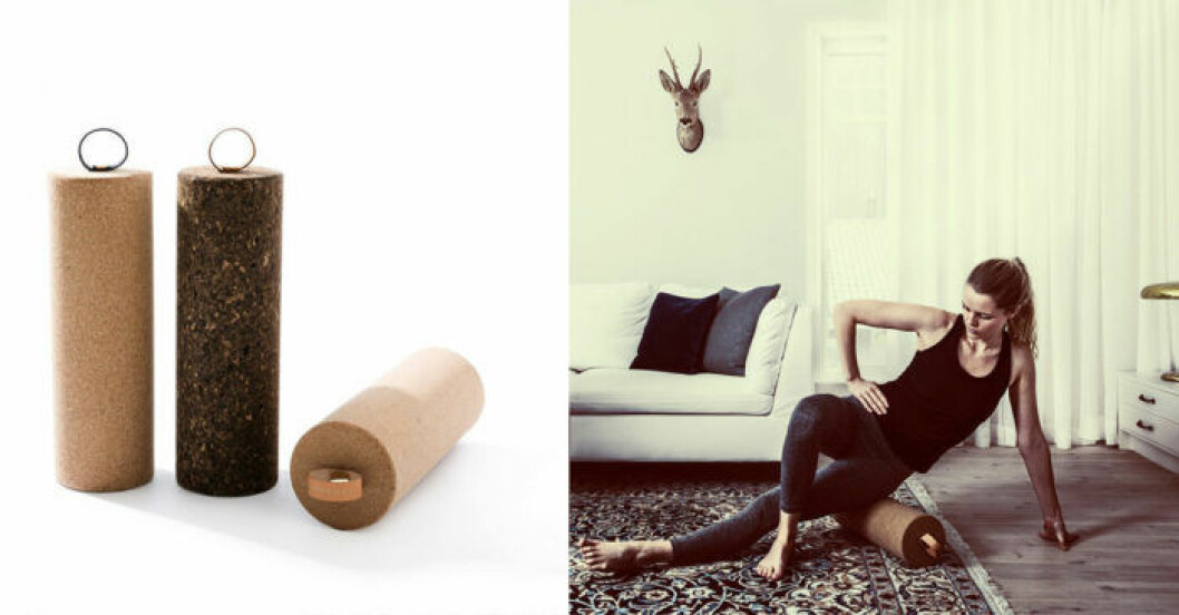 Foam roller i kork från Dapperey.
