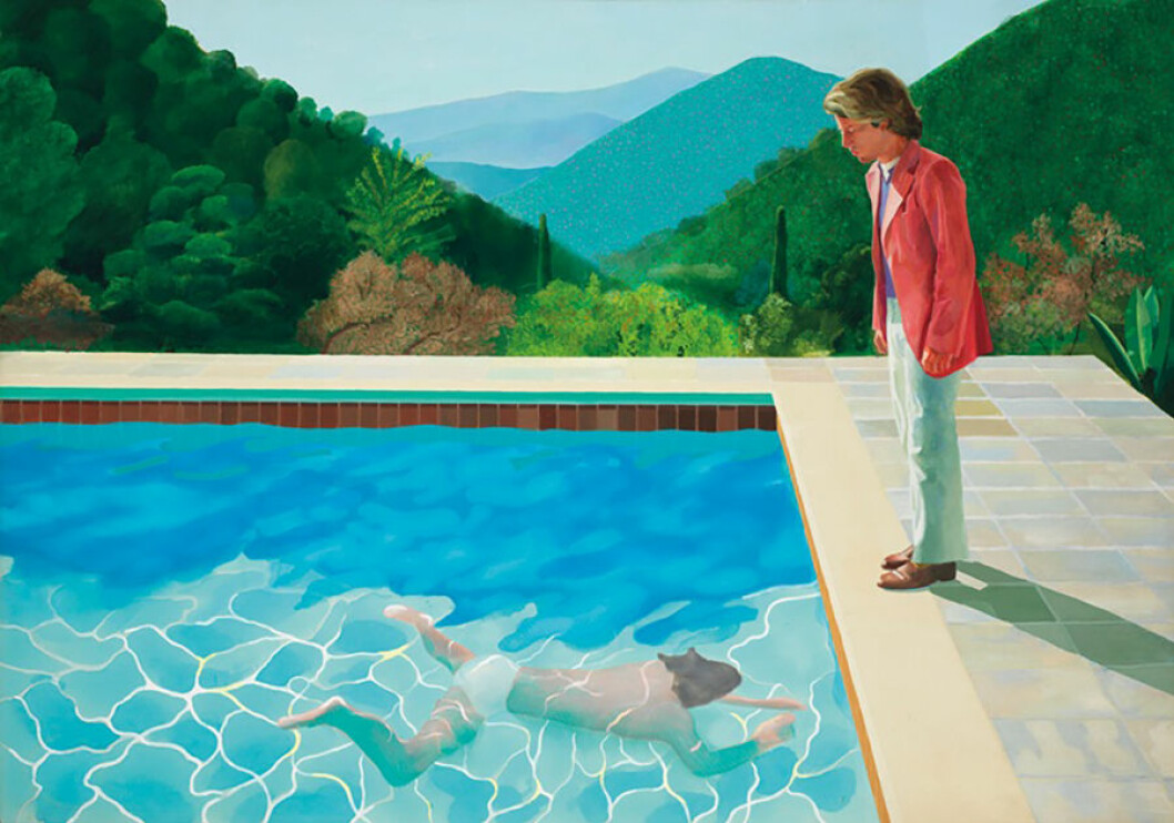 Portrait of an Artist (Pool with Two Figures). © David Hockney David Hockneys konstverk Portrait of an Artist som kan bli världens dyraste tavla