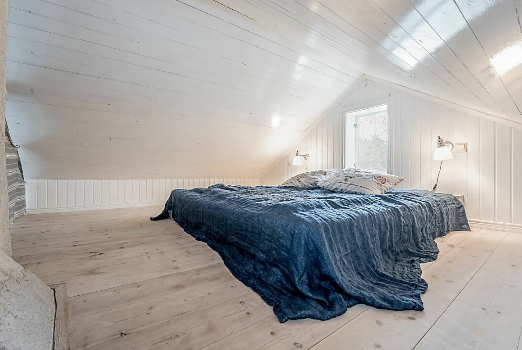 Sovloft i det stora torphuset. Sovloft i det stora torphuset.