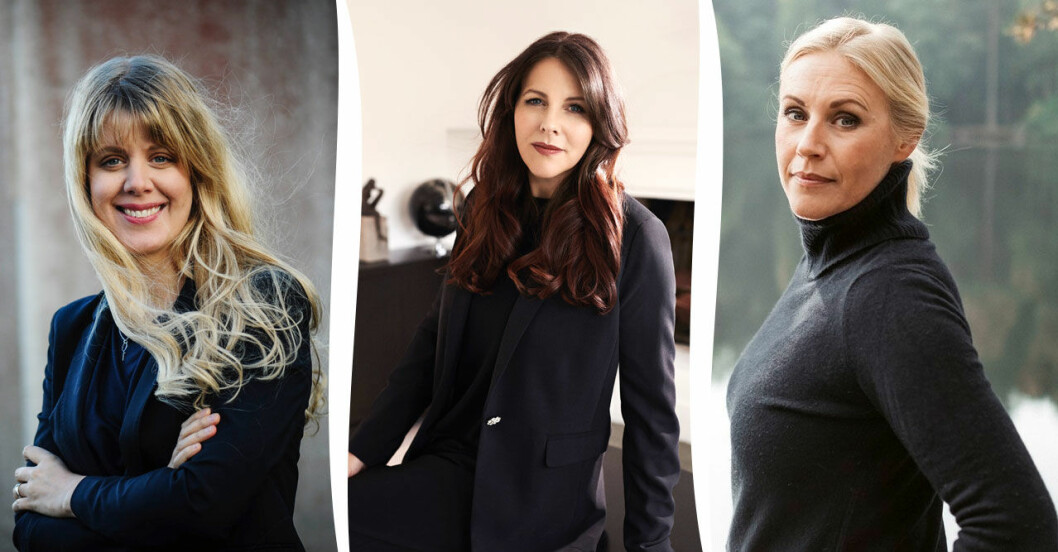 Framtidens deckardrottningar Frida Moisto, Ramona Ivener och Linda Ståhl.