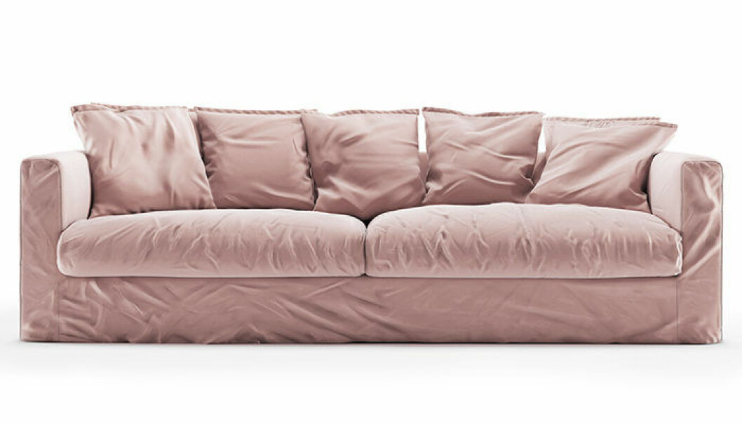 soffa i sammet från decotique