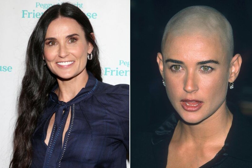Demi Moore rakade av sig håret inför en roll. Demi Moore har rakat av sig håret