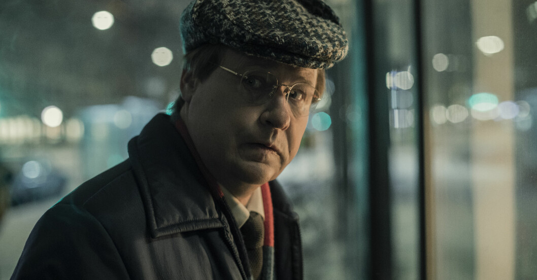Robert Gustafsson spelar Skandiamannan Stig Engström i <em>Den osannolika mördaren</em>. Robert Gustafsson som Stig Engström i Netflix Den osannolika mördaren