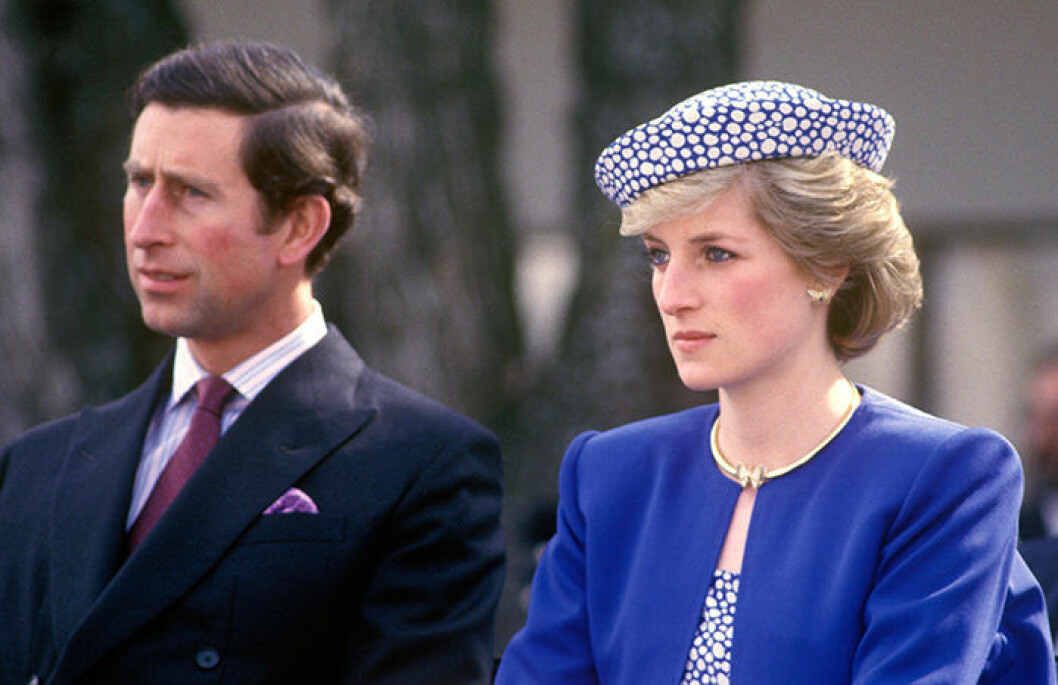 Prinsessan Diana och prins Charles besökte Kanada i maj 1986. Diana i fjärilsörhängen