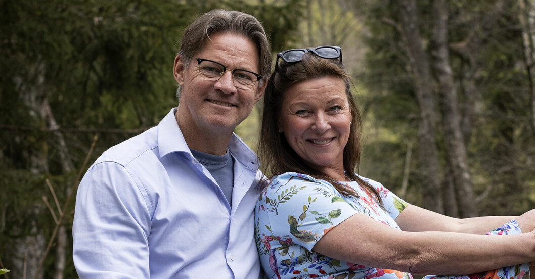 Doktor Mikael Sandströms sommarbild med Lotta Engberg