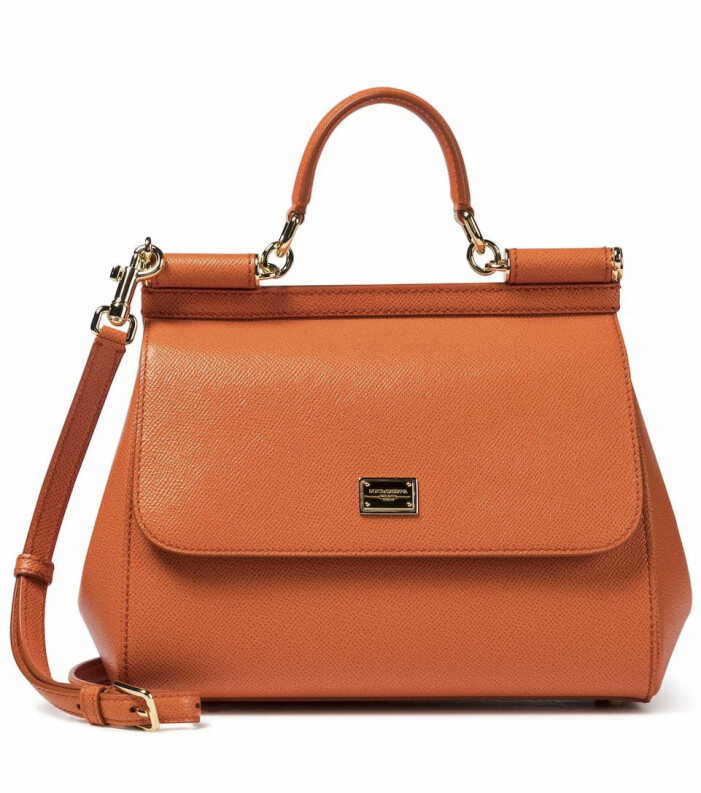 Väska i läder,13000 kr, Dolce & Gabbana/Mytheresa.com. Orange väska i läder från Dolce & Gabbana
