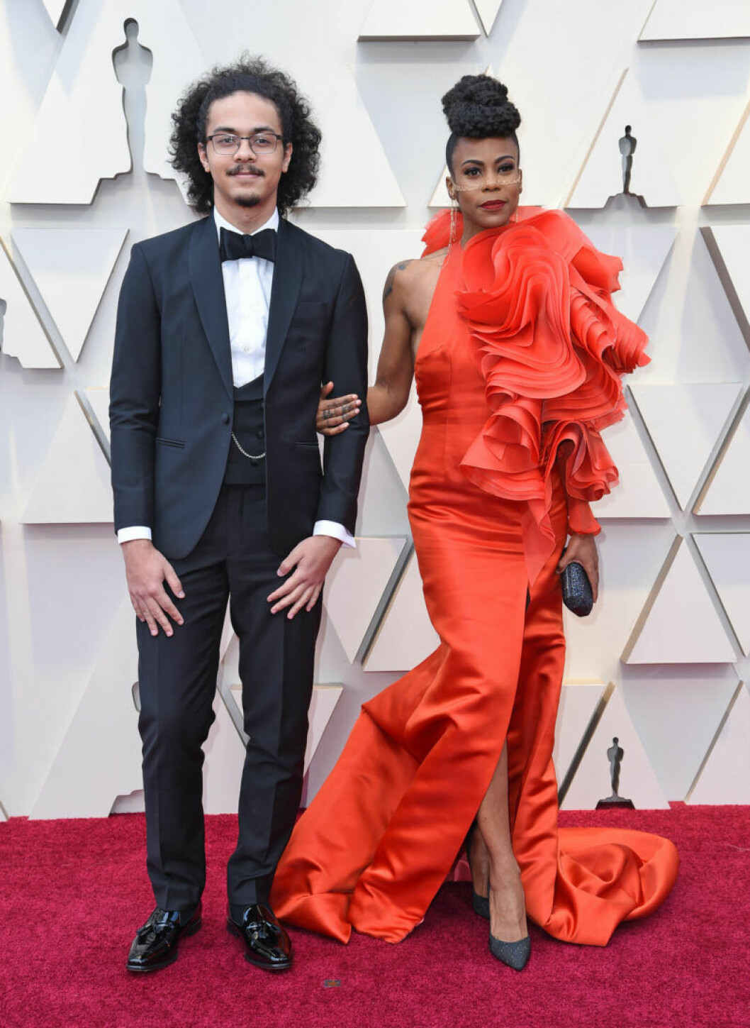 Dominic Beachler och Hannah Beachler. Dominic Beachler och Hannah Beachler på Oscarsgalan 2019