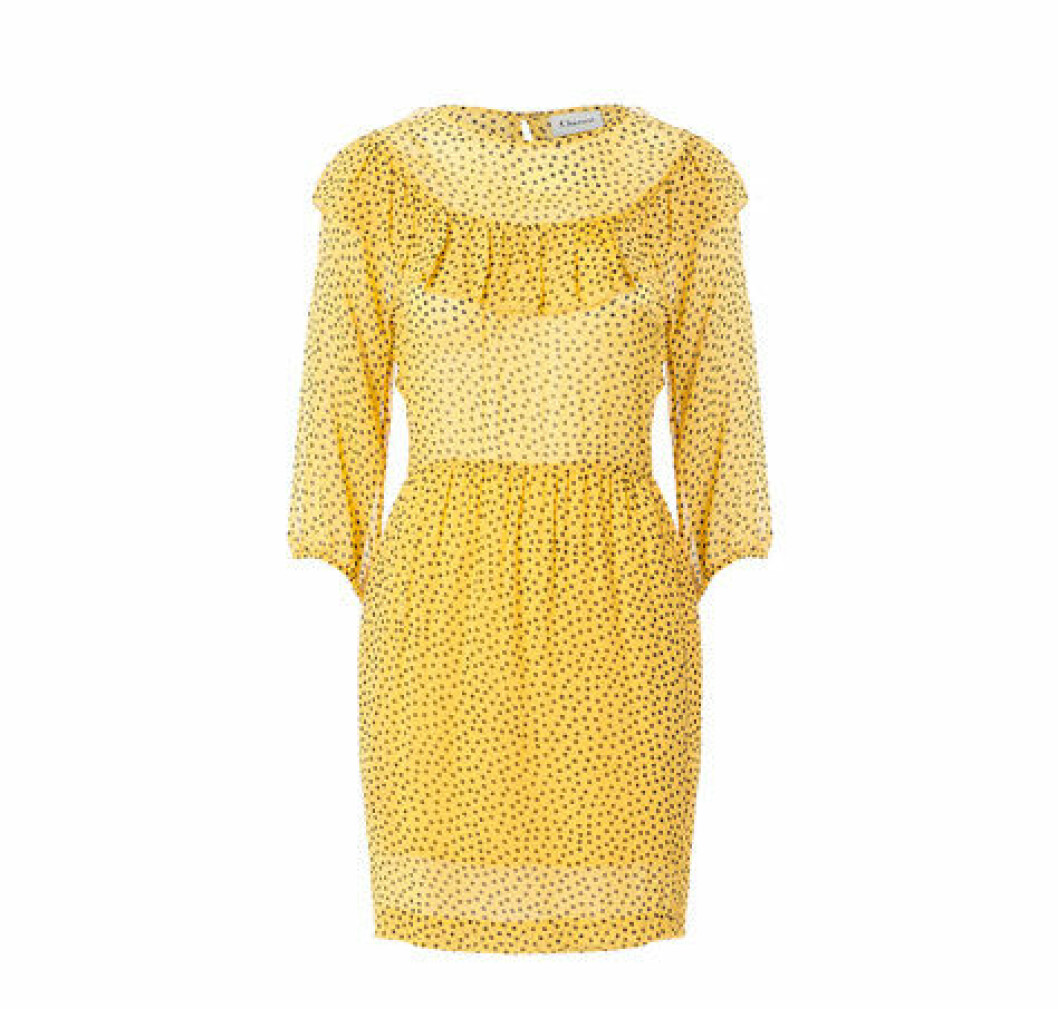Klänning 1 300 kr, <a href="http://www.ganni.com/shop/details.html/6FDAF3F0/F0535/341/" target="_blank">Ganni</a>. Prickig Klänning 1 300 kr, Ganni.