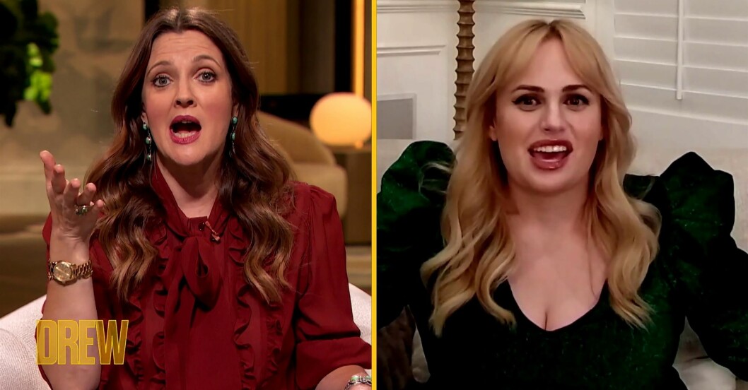 Drew Barrymore och Rebel Wilson.