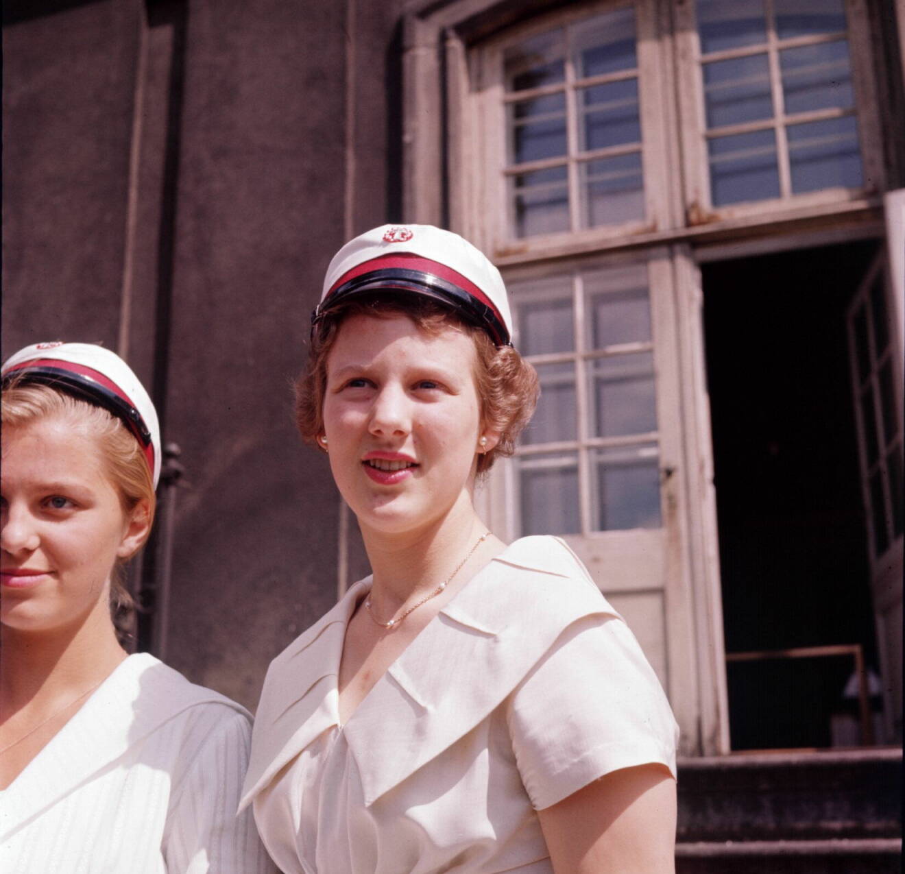Drottning Margrete II tar studenten 1959.