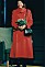 Drottning Silvia i röd kappa 1999