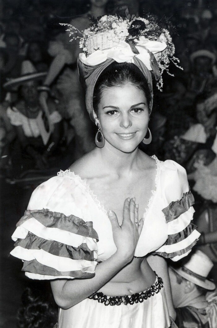 Blivande drottning Silvia år 1968.
