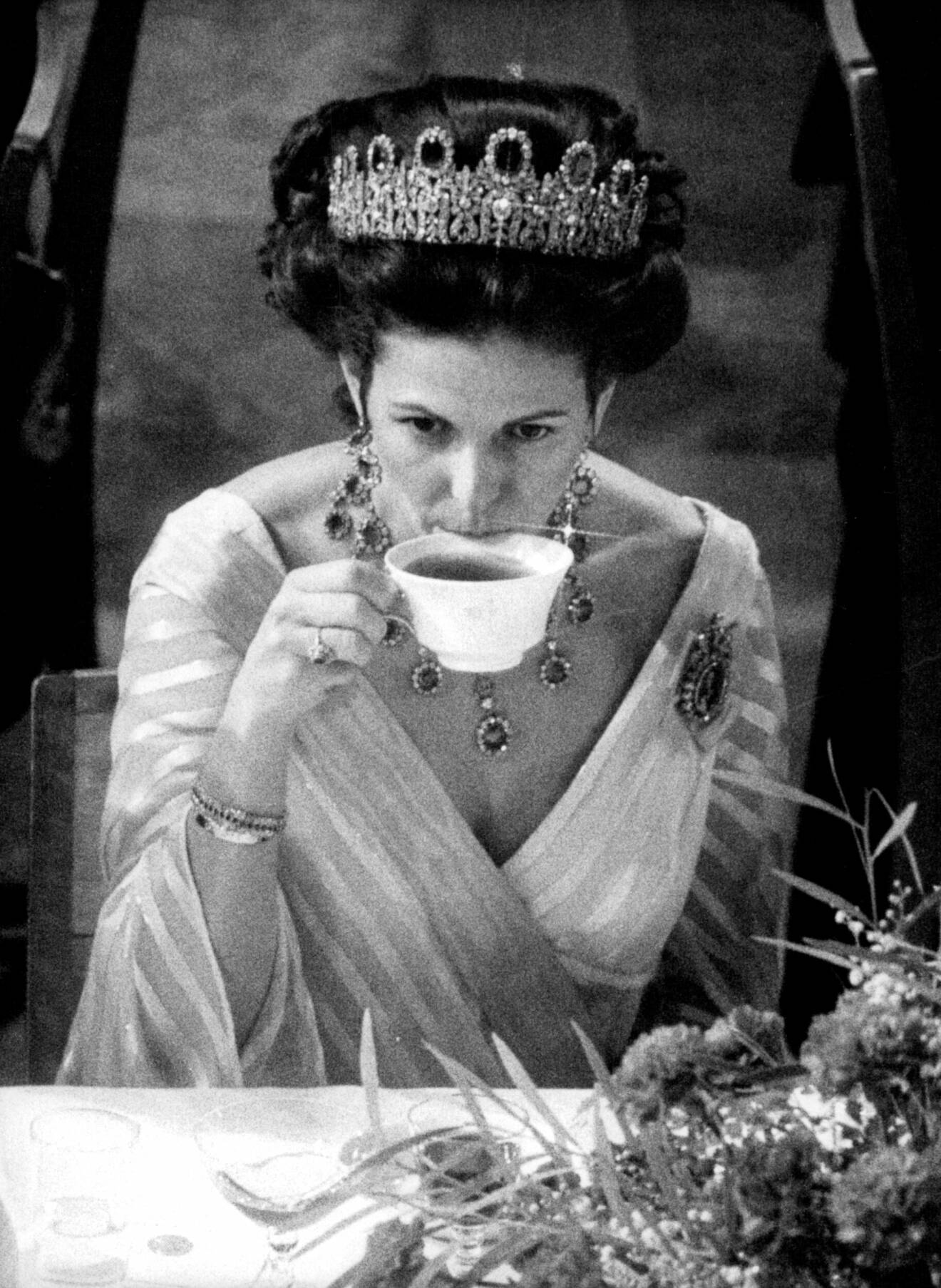 Drottning Silvia under Nobel år 1981.