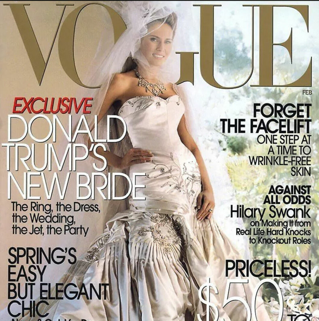 Melania Trumps bröllopsklänning