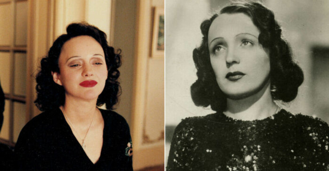 Marion Cotillard som Edith Piaf. Marion Cotillard som Edith Piaf.