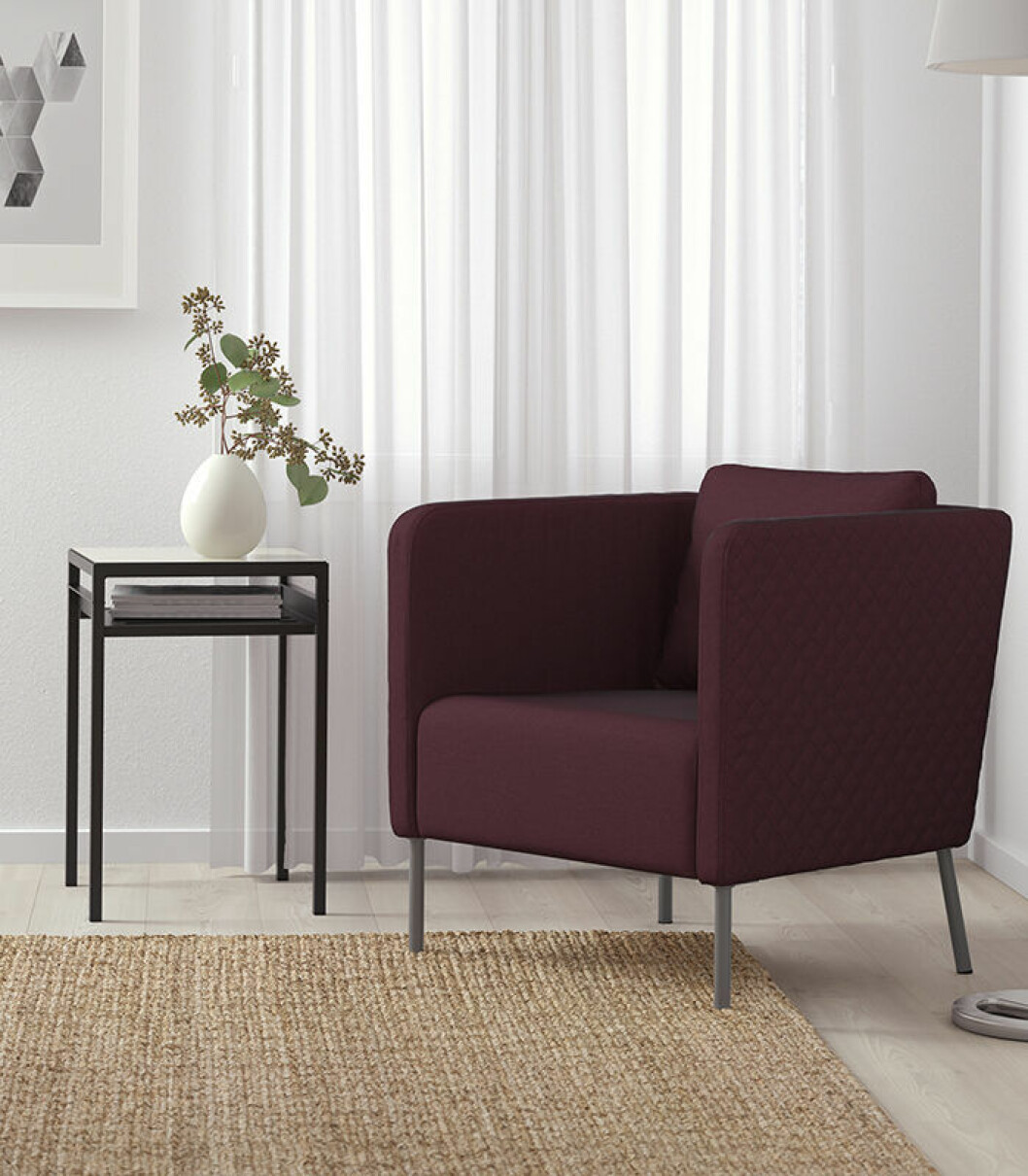Ekerö-fåtöljen från Ikea, designad av Eva Lilja Löwenhielm. Foto: Ikea Ekerö fåtöljen från Ikea, designad av Eva Lilja Löwenhielm.