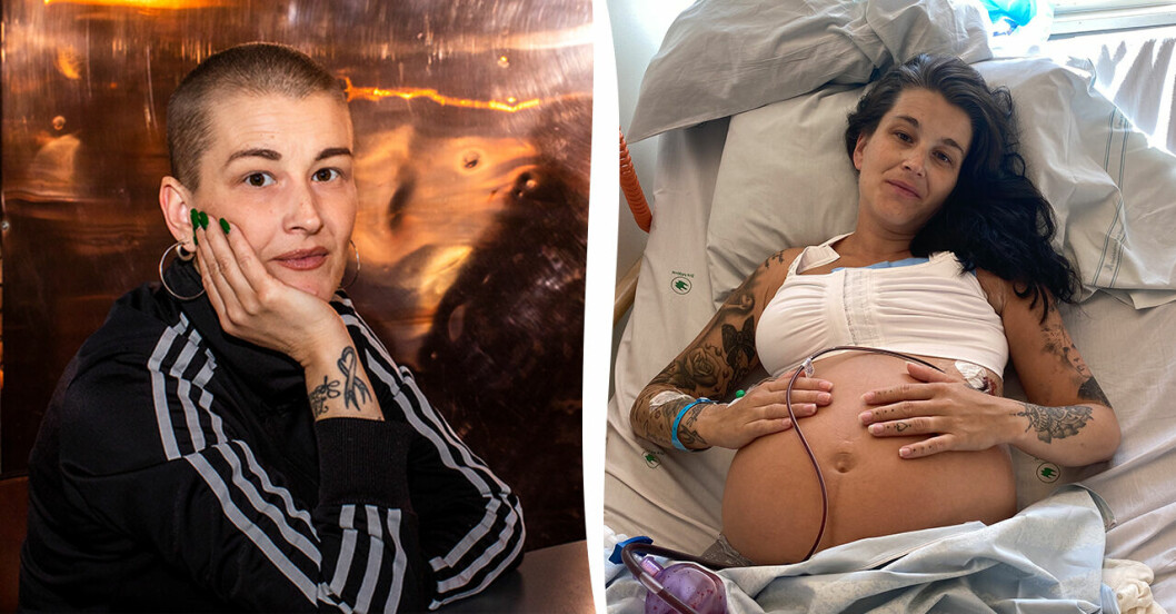 Elin Ekman har trippelnegativ bröstcancer och fick operera bort ena bröstet medan hon var gravid