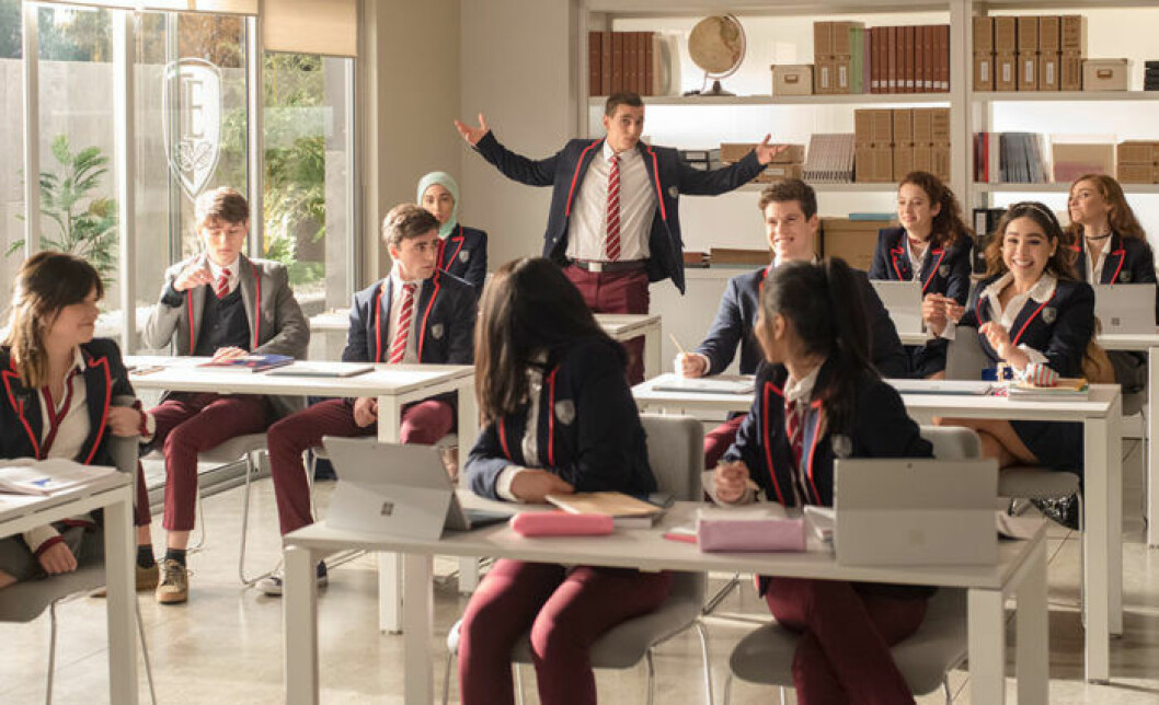 Netflix-serien Élite har premiär den 5 oktober. Elever på internatskolan Élite, en tv-serie som har premiär på Netflix den 5 oktober.
