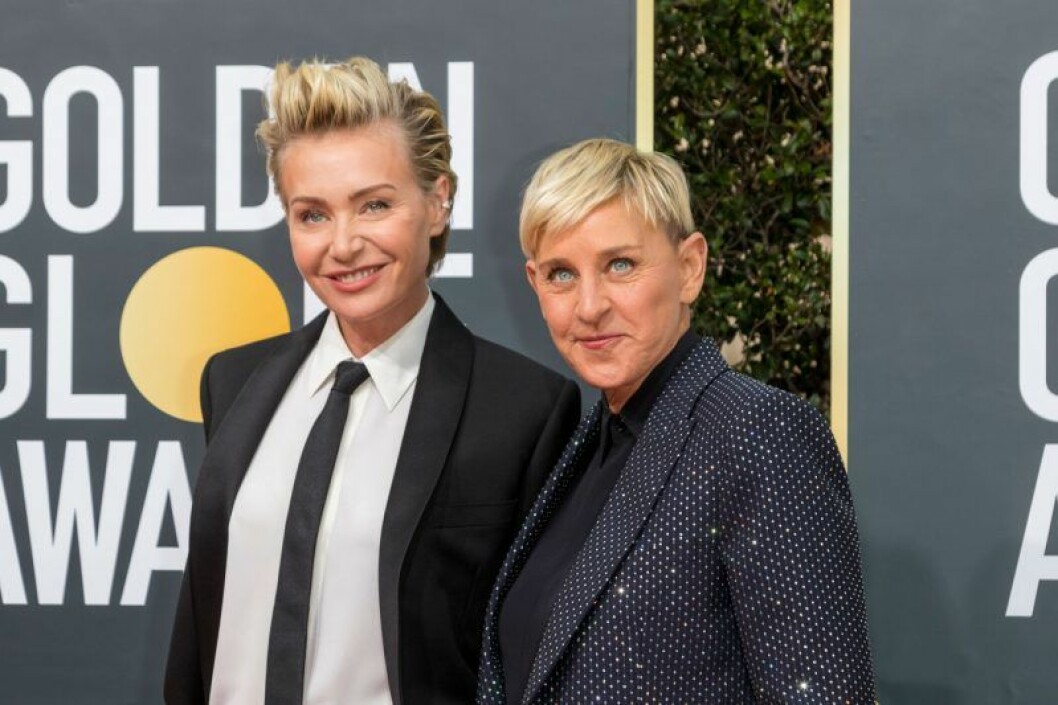 Efter fyra år tillsammans bestämde sig Ellen Degeneres och Portia de Rossi för att gifta sig. Ellen Degeneres och Portia de Rossi på röda mattan