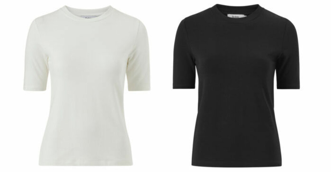 T-shirt, kommer i två färger. <a href="http://www.awin1.com/cread.php?awinaffid=439045&awinmid=8905&clickref=styleinisabella&platform=dl&p=%5B%5Bhttps%3A%2F%2Fwww.ellos.se%2Fstylein%2Ftopp-sydney%2F1565478-01%5D%5D" target="_blank" rel="noopener">Här kan du köpa den</a>. Bas t-shirt från Löwengrip x Stylein för Ellos