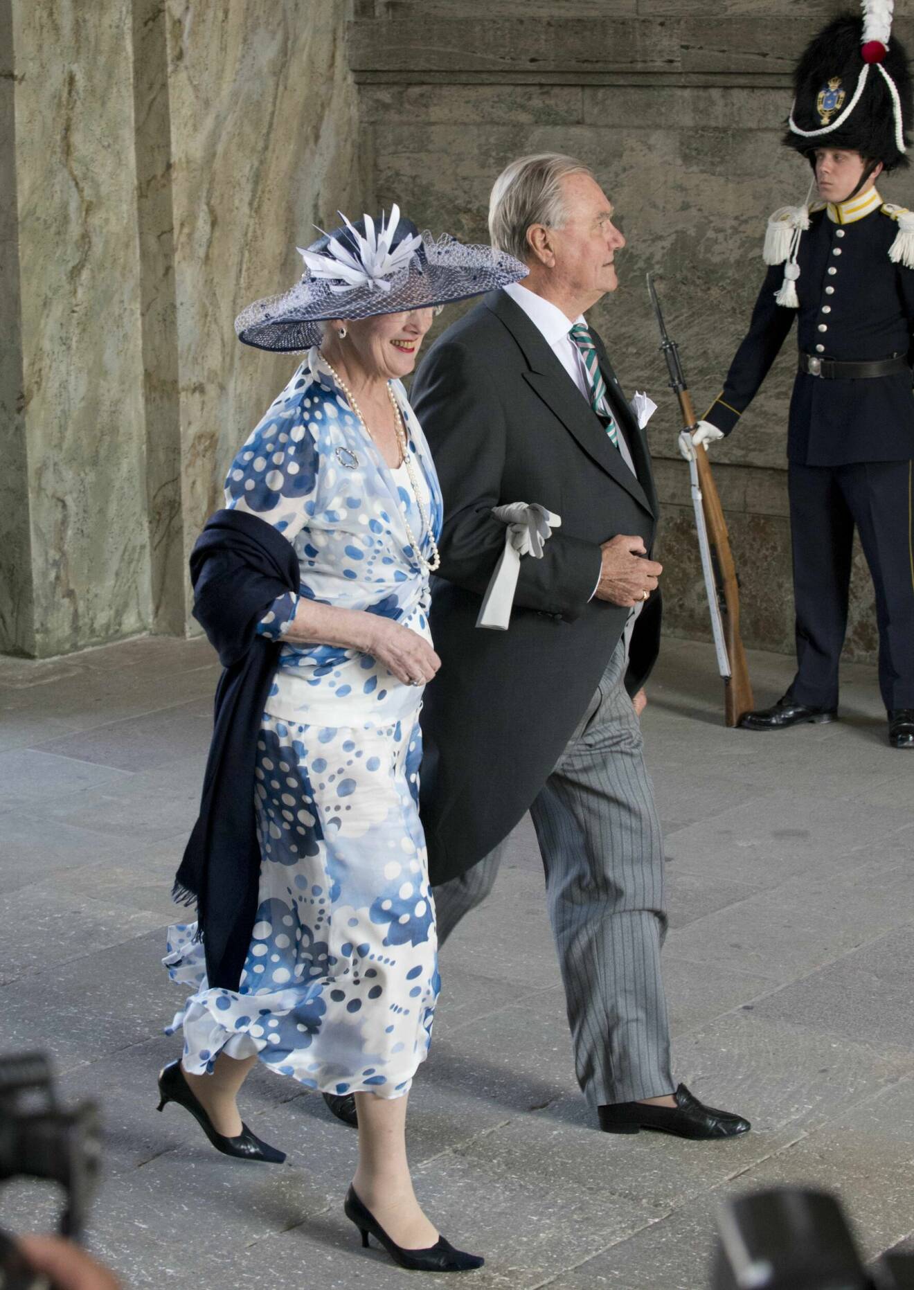 Drottning Margrete II på estelles dop stockholm