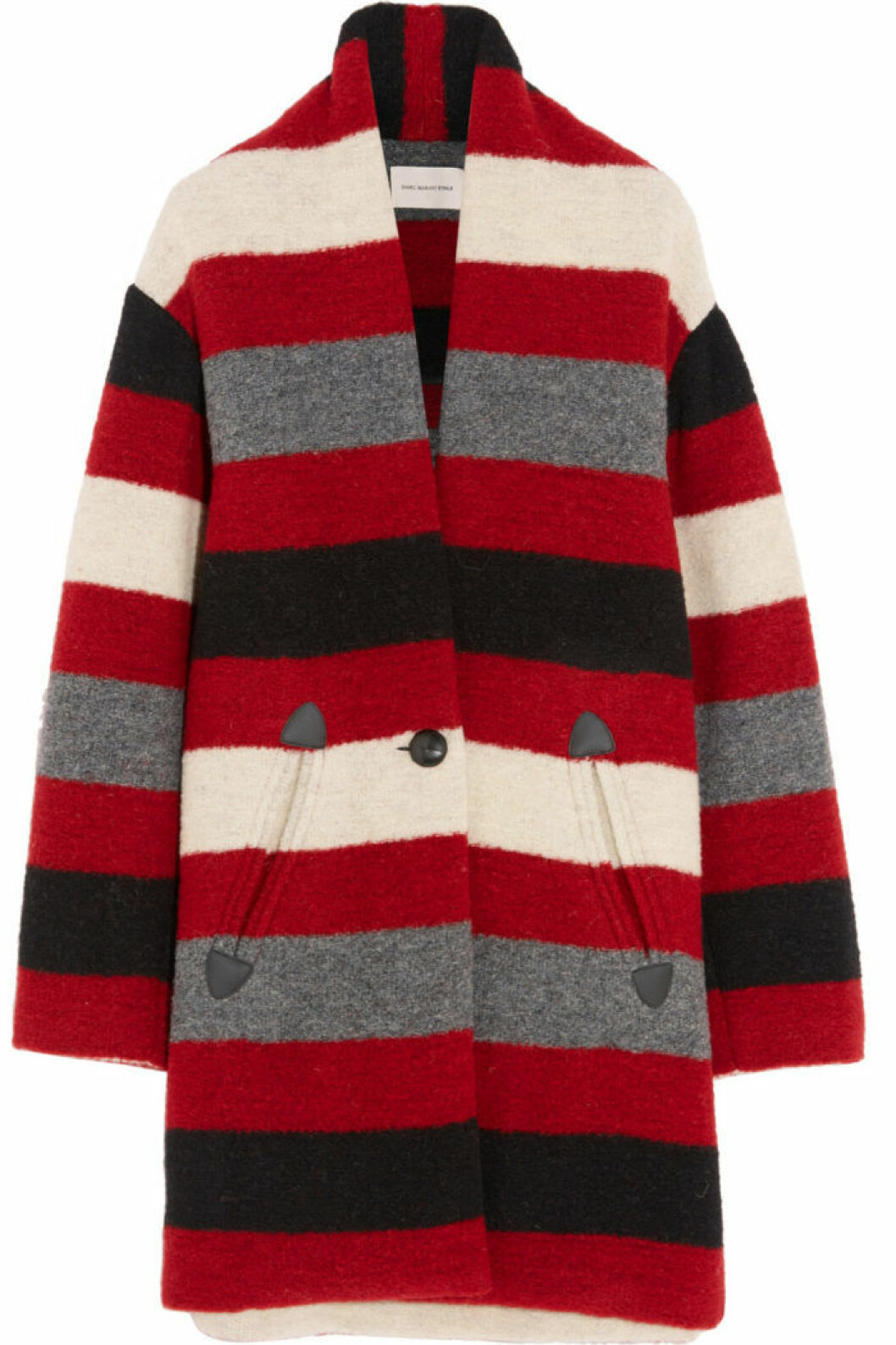 <a href="https://www.net-a-porter.com/se/en/product/730295/etoile_isabel_marant/gabrie-striped-wool-blend-boucle-coat">Bredrandigt</a>, 3 800 kr, Etoile Isabel Marant/www.net-a-porter.com randig-jacka-etoile-isable-marant