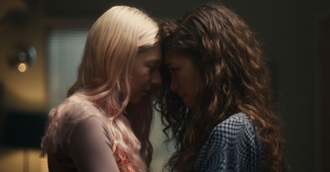 Hunter Schafer och Zendaya i Euphoria. Årets bästa tv-serier: Euphoria