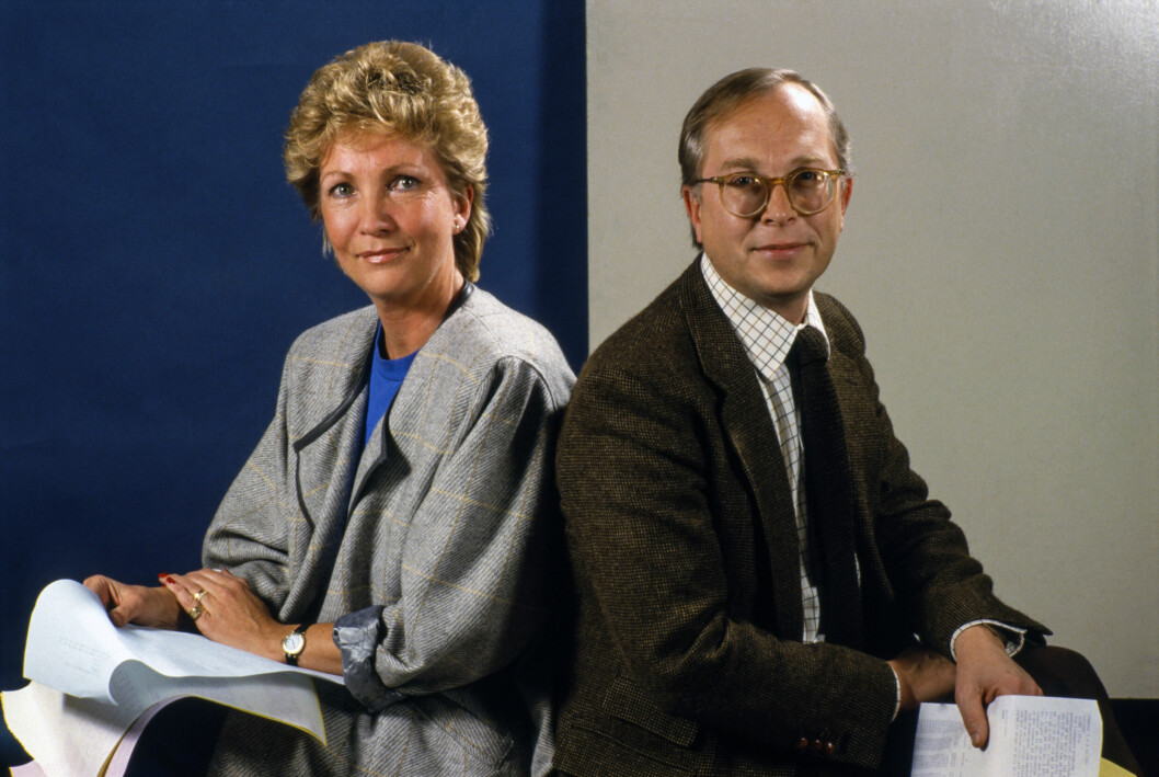 Ewonne Winblad och maken Lennart Winblad 1985.