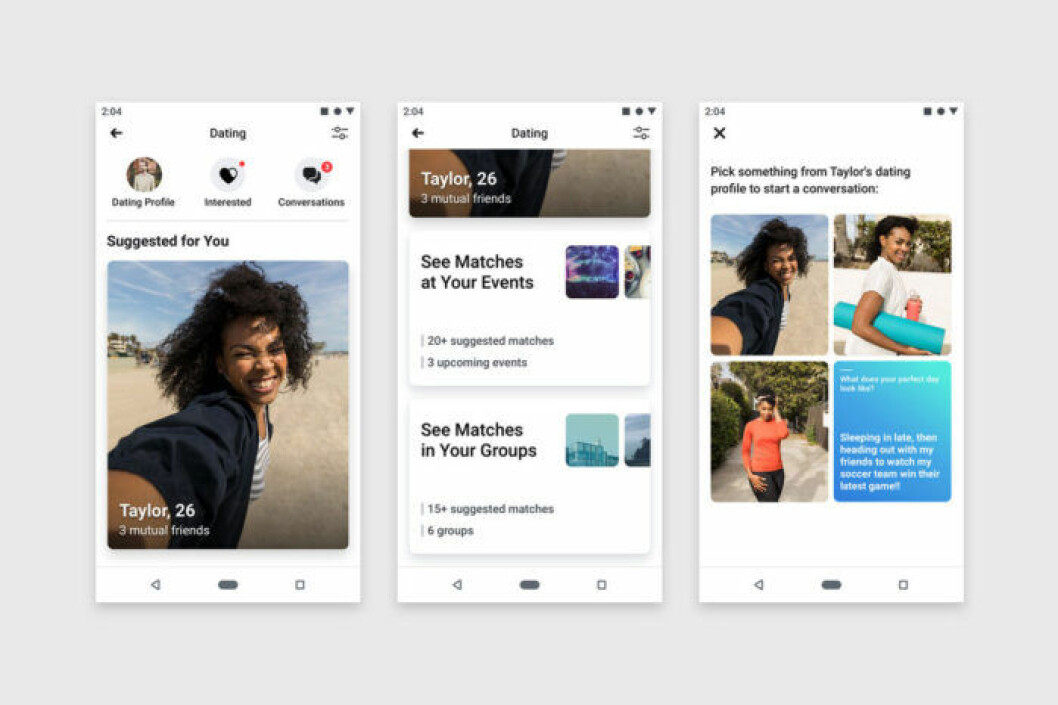 Tidigt 2020 kommer Facebook Dating till Sverige, här är ett exempel på hur tjänsten ser ut. Hur kommer Facebook Dating att fungera? Här är exempel på hur tjänster ser ut.