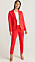 röd kostym med figurnära passform för dam från stockh lm