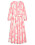 rosa mönstrad klänning med midjeskärp från monki