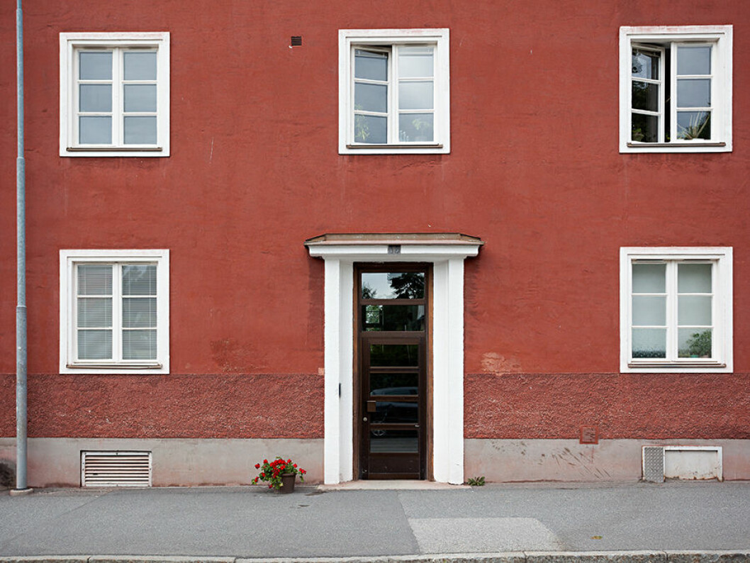 fasad entré gamla enskede