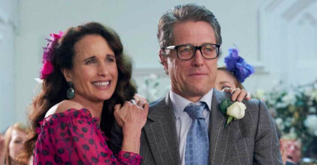 Hugh Grant och Andie MacDowell i uppföljaren till ”Fyra bröllop och en begravning”. Foto: Red Nose Day Hugh Grant och Andie MacDowell på Mirandas bröllop