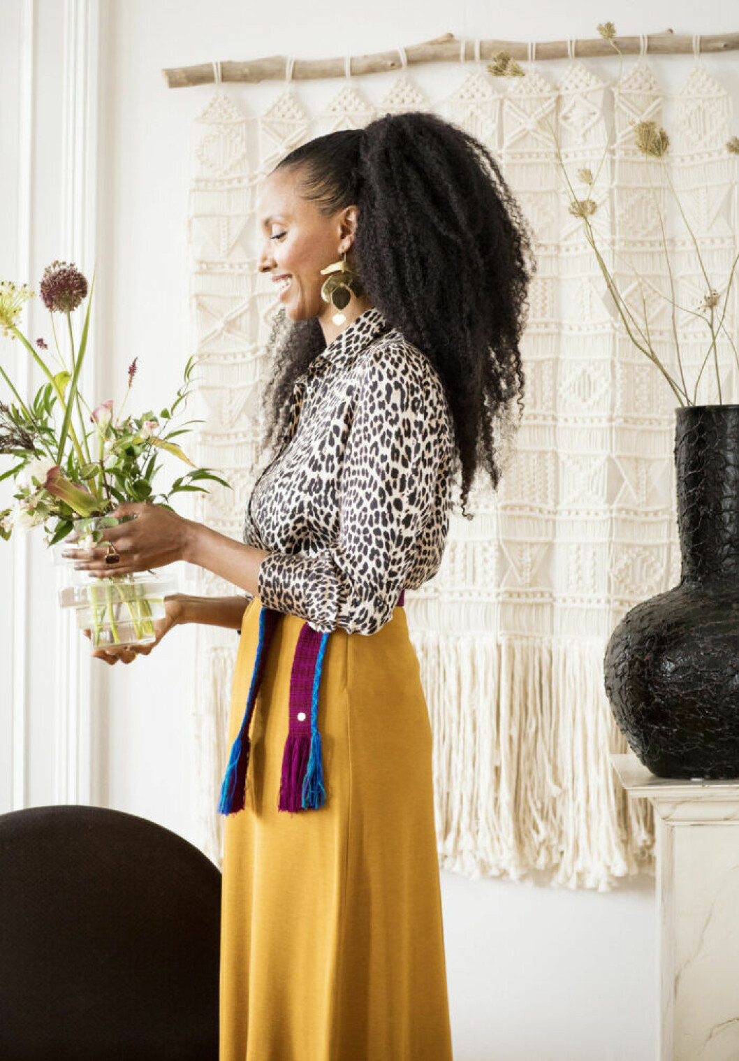 femina mode nr 13 2019 foto helene linsjo lepardmönstrad blus från Notes du Nord
