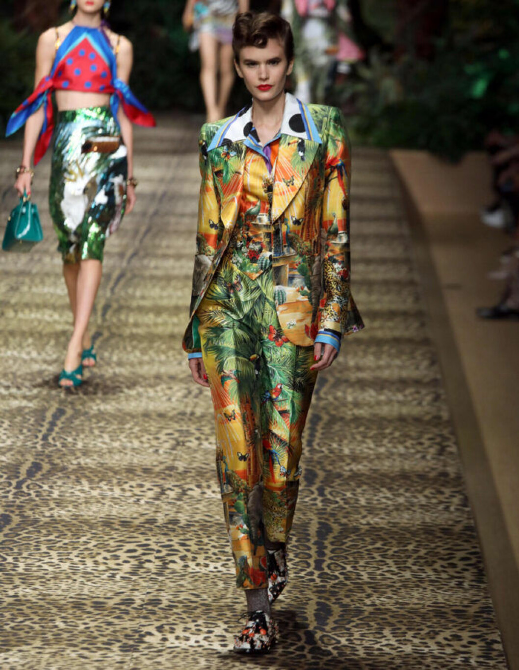 Dolce&Gabbana Trender våren 2020 Dolce&Gabbana tropiskt mönster