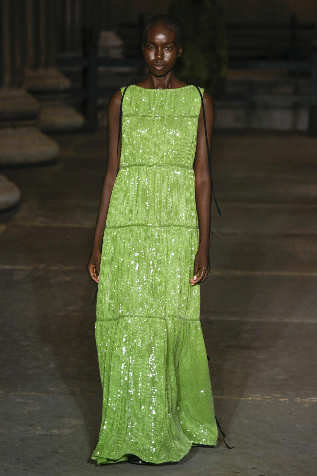 Erdem grön paljettklänning Erdem ss 22